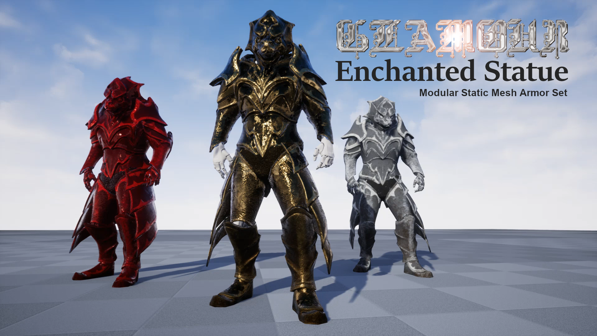 GLAMOUR: Enchanted Statue - Modular Static Mesh Armor Set